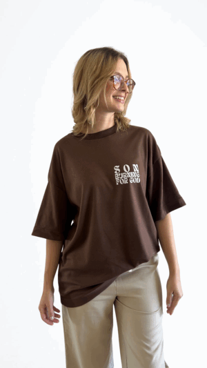 Camisa Oversized - Marrom